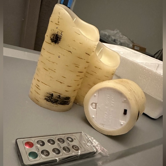 Flameless birch bark candles - Picture 2 of 2